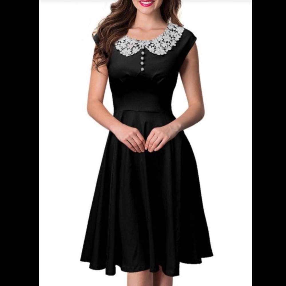Vintage Retro Swing 50s Pinup Evening Party Dress
